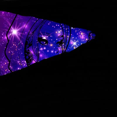 a realistic girl, spray painting