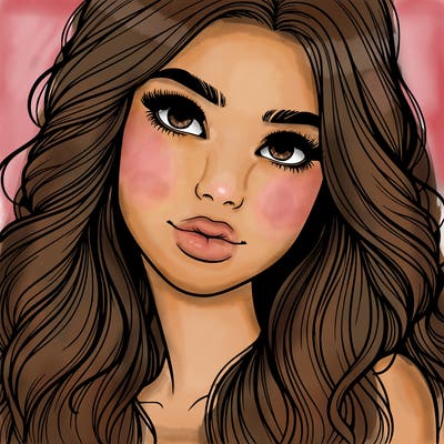 beautiful realistic girl