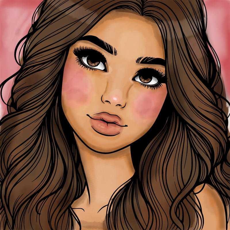 beautiful realistic girl