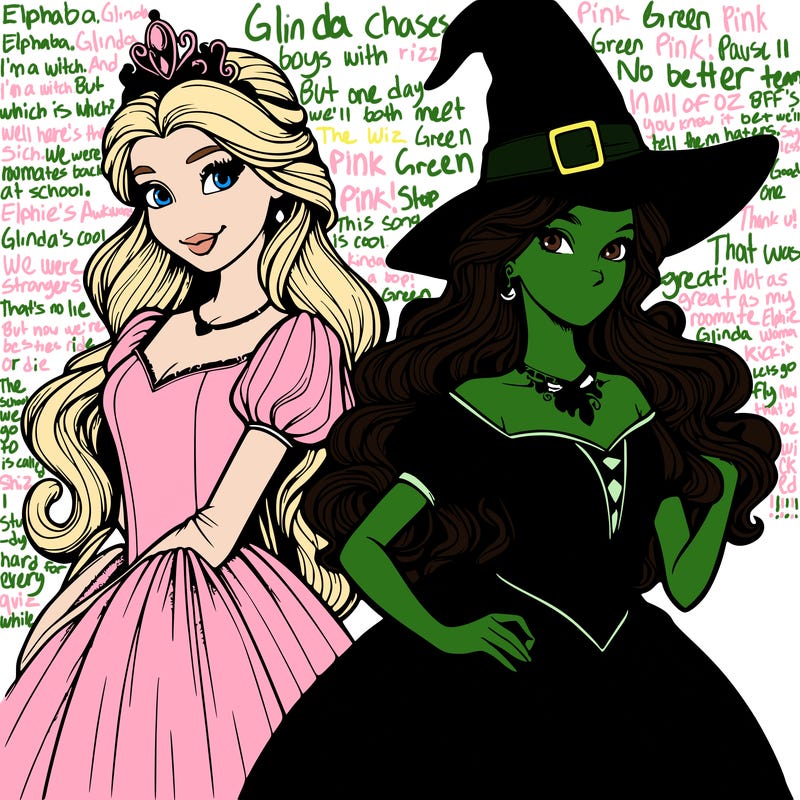 a realistic princess and a witch
