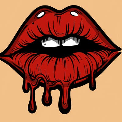 lips that look realistic and drip