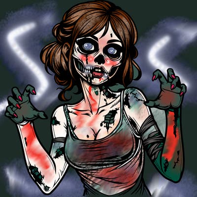 realistic zombie girl