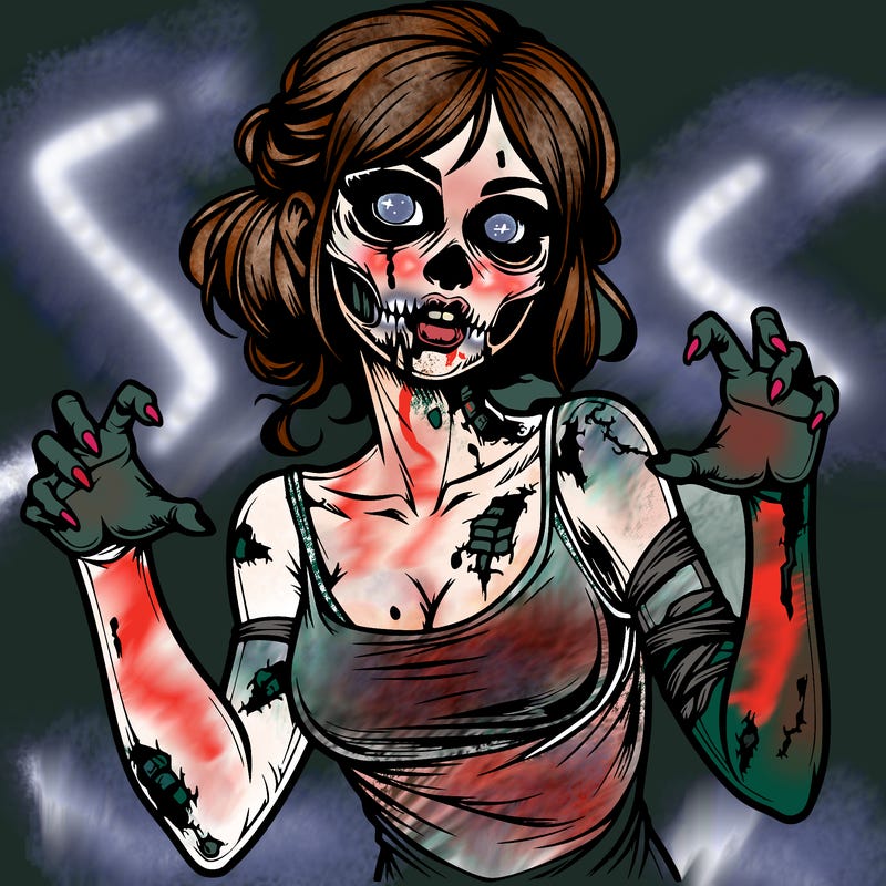 realistic zombie girl