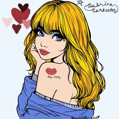 realistic girl with bangs looking over her shoulder