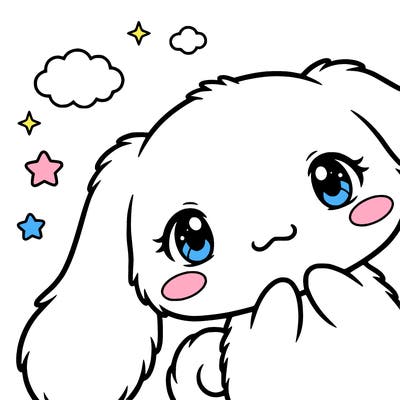 anime cinnamoroll cute fluffy