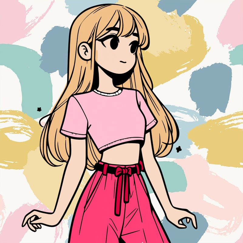 girl in a cute crop top