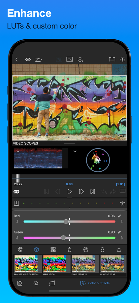 LumaFusion - Professional color correction and LUT tools in LumaFusion app