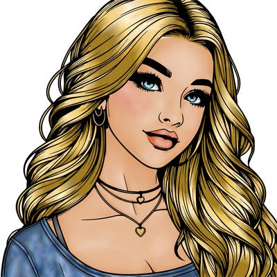 detailed realistic girl