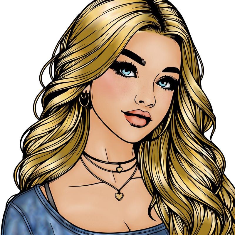 detailed realistic girl