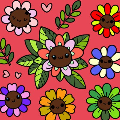 cute flower patterns