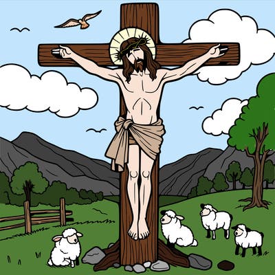 jesus on the cross