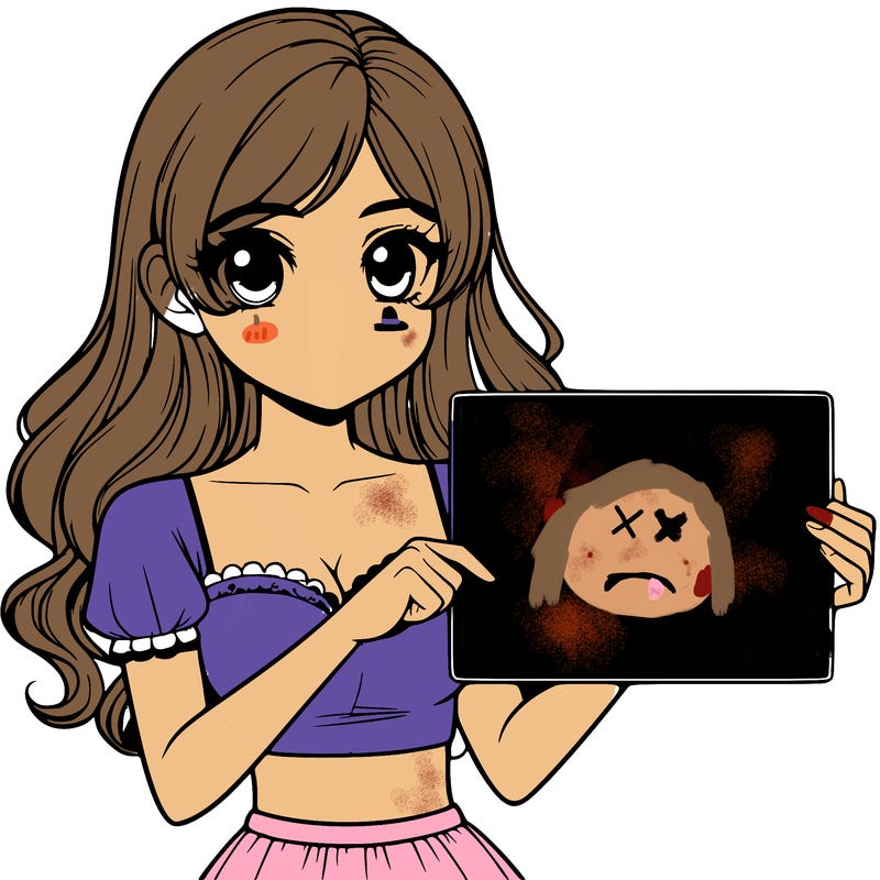 realistic pretty girl holding blank sign