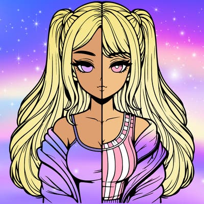 realistic girl split