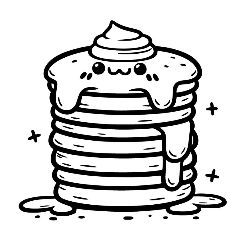 cute stack of pancakes