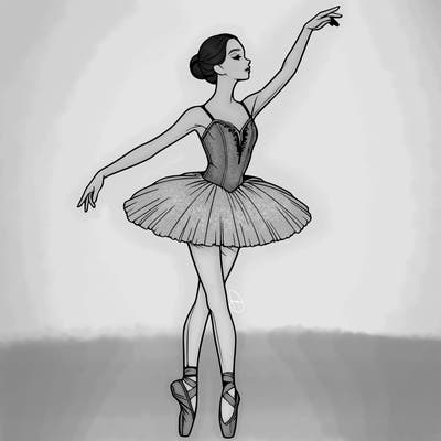 realistic ballerina