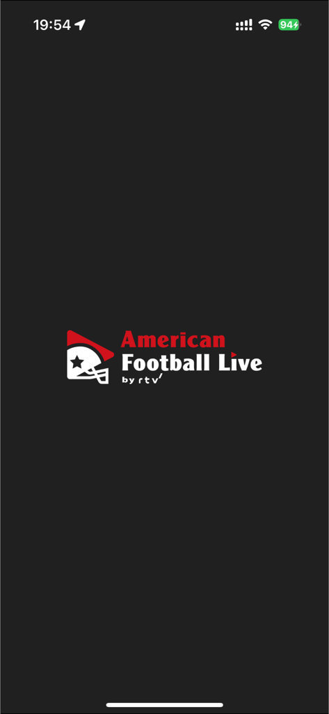 アメフトライブ by rtv - American Football Live by rtv app logo with helmet icon