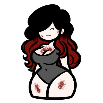 curvy woman with hair