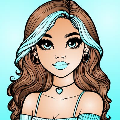 realistic pretty girl