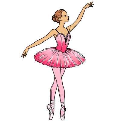realistic ballerina