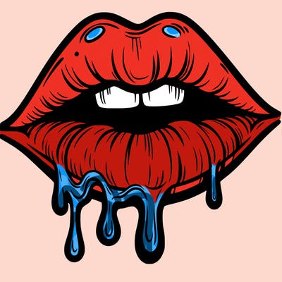 lips that look realistic and drip
