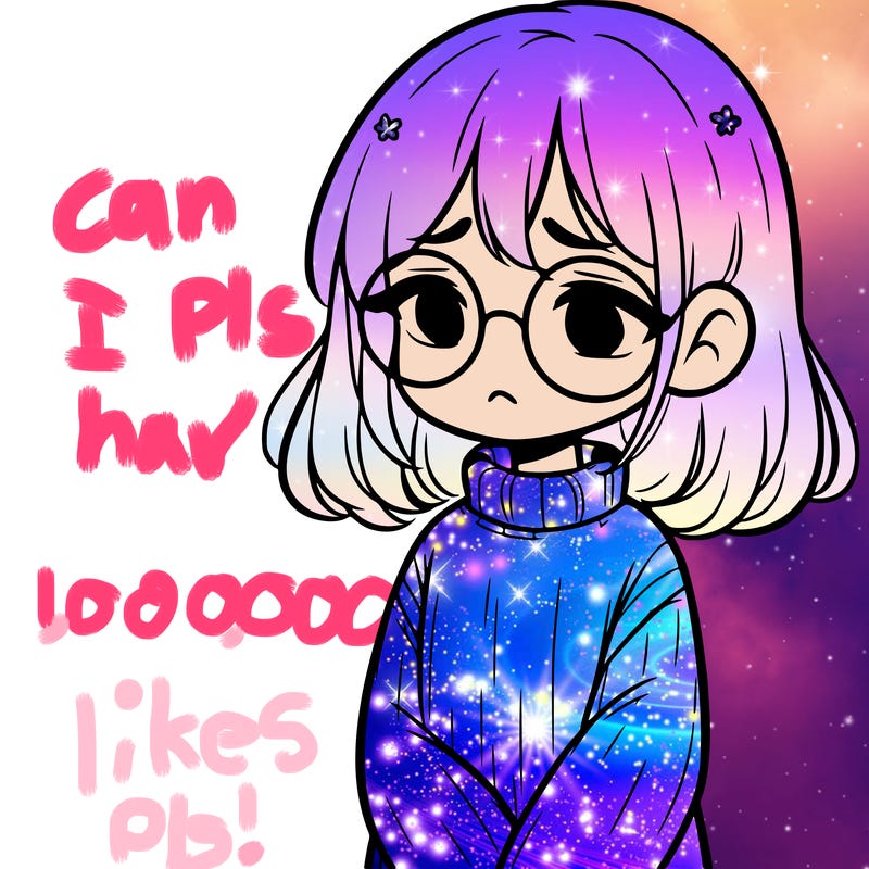 sad girl with glasses in a sweater