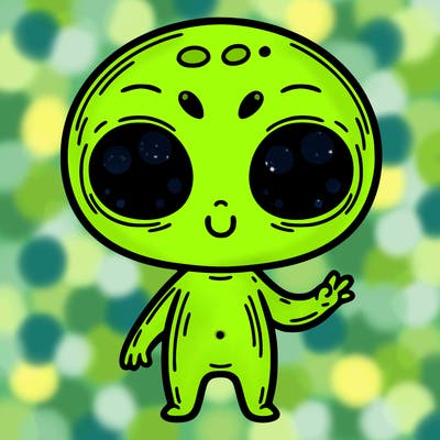 alien cute