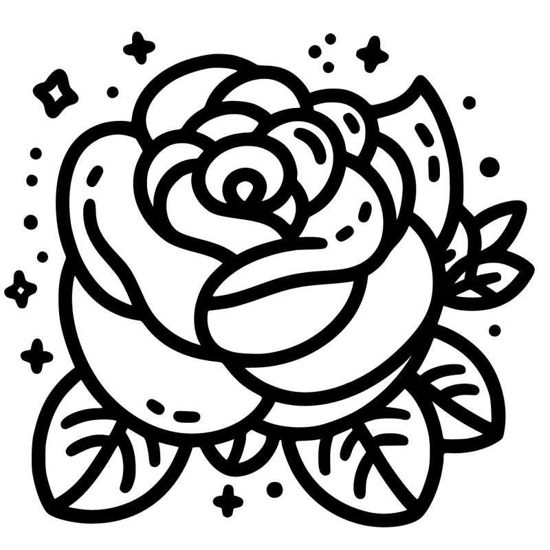 cute easy rose