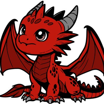 fierce baby night dragon