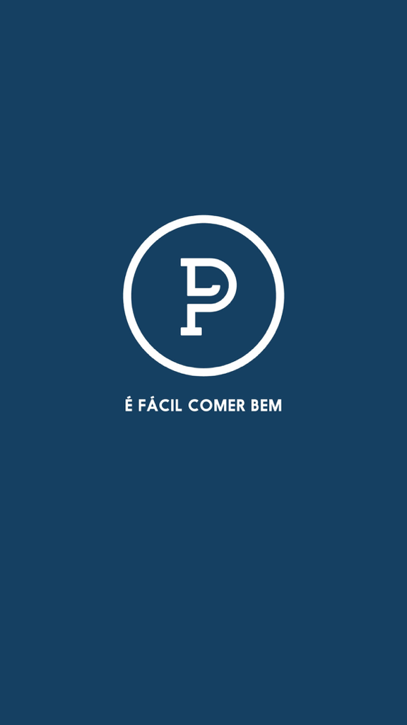 Pronto Light - Pronto Light app splash screen with white logo and slogan on a dark blue background