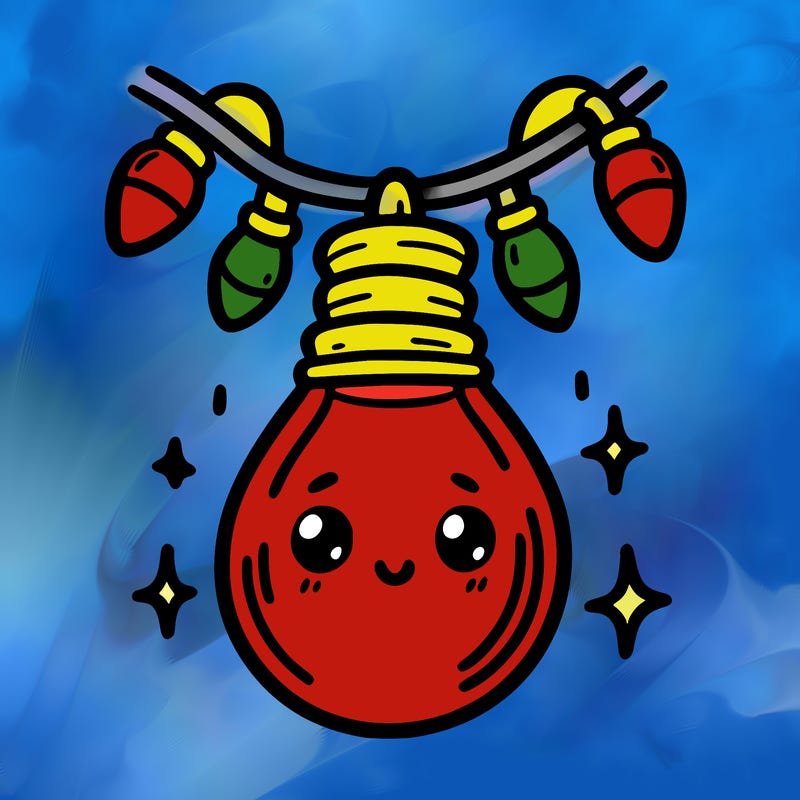 small bulb of a garland