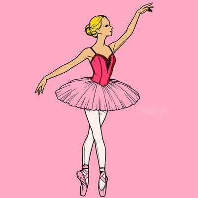 realistic ballerina