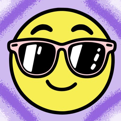 emoji with sunglasses