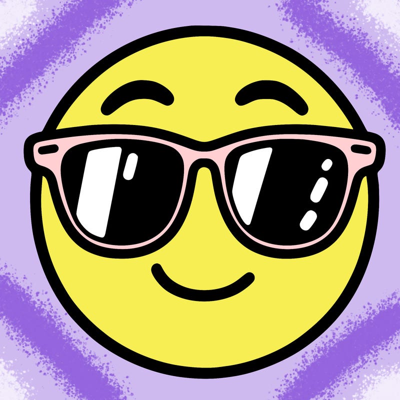 emoji with sunglasses