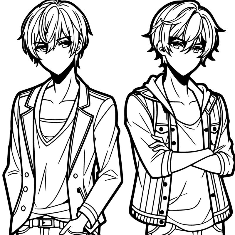 two male manga characters