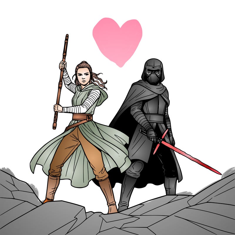 rey and kylo ren