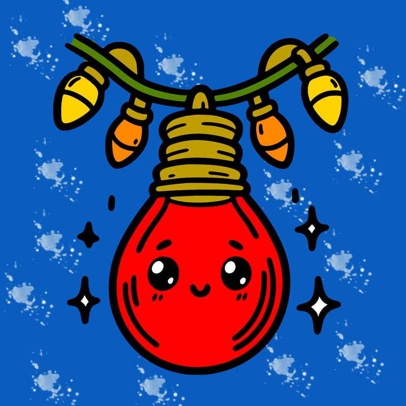 small bulb of a garland