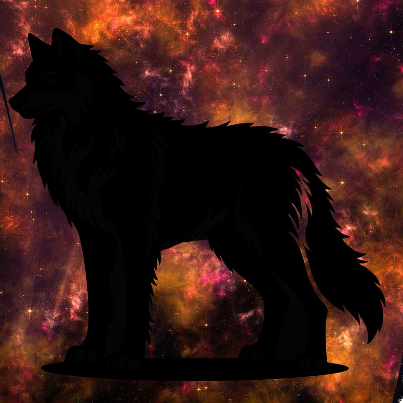 silhouette wolf