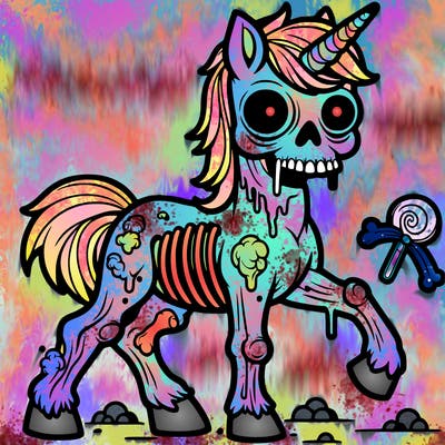 zombie unicorn