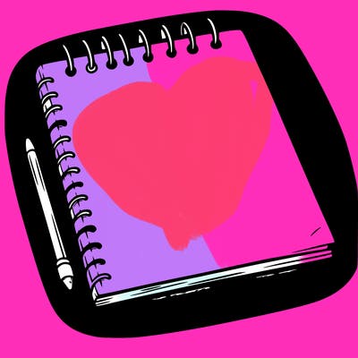 a blank sketch pad
