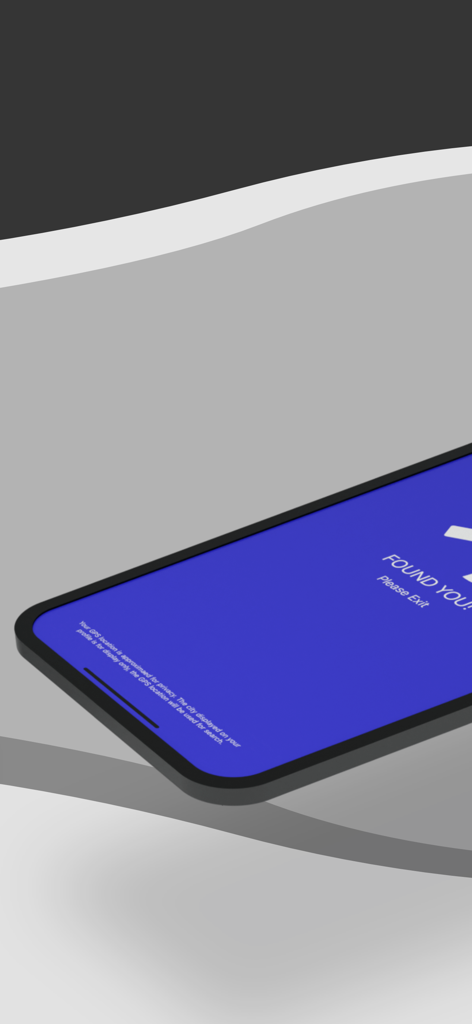 Saucydates: Dating App - Smartphone showing Saucydates app location privacy message