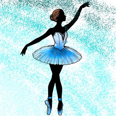 realistic ballerina