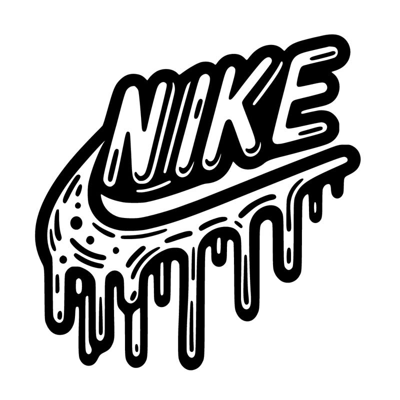 drippy nike logo