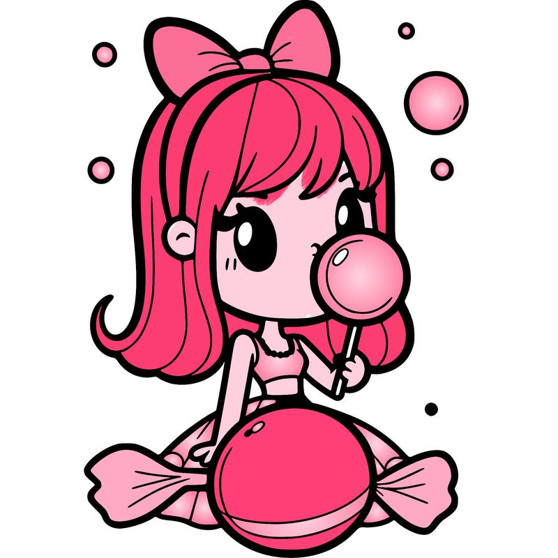 bubble gum girl