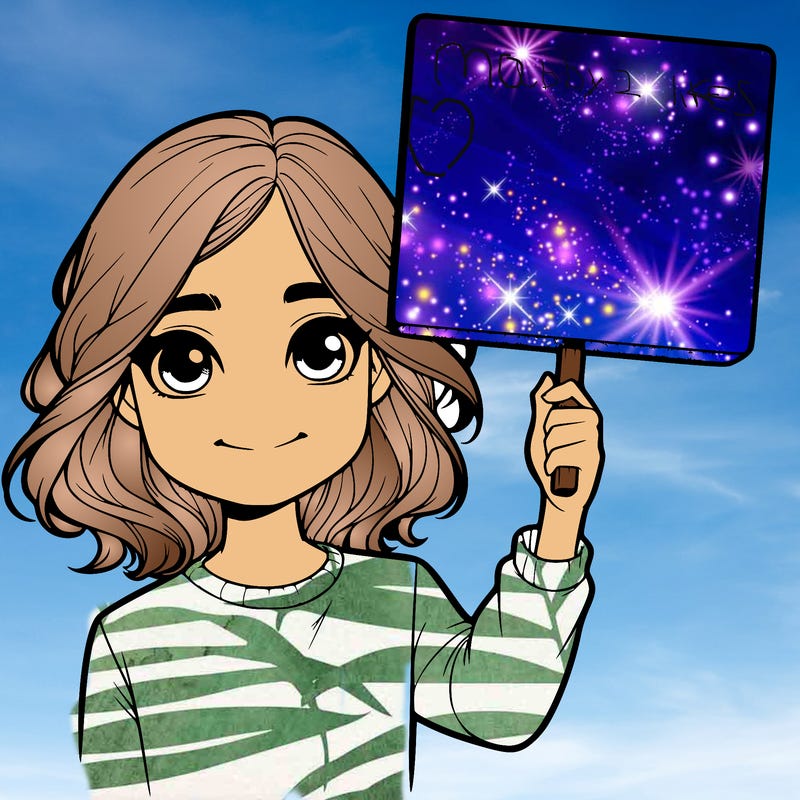 realistic girl holding up a sign