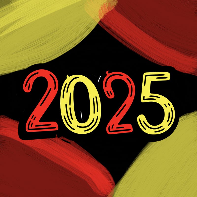 one line scrawled numbers sketch design “2025”