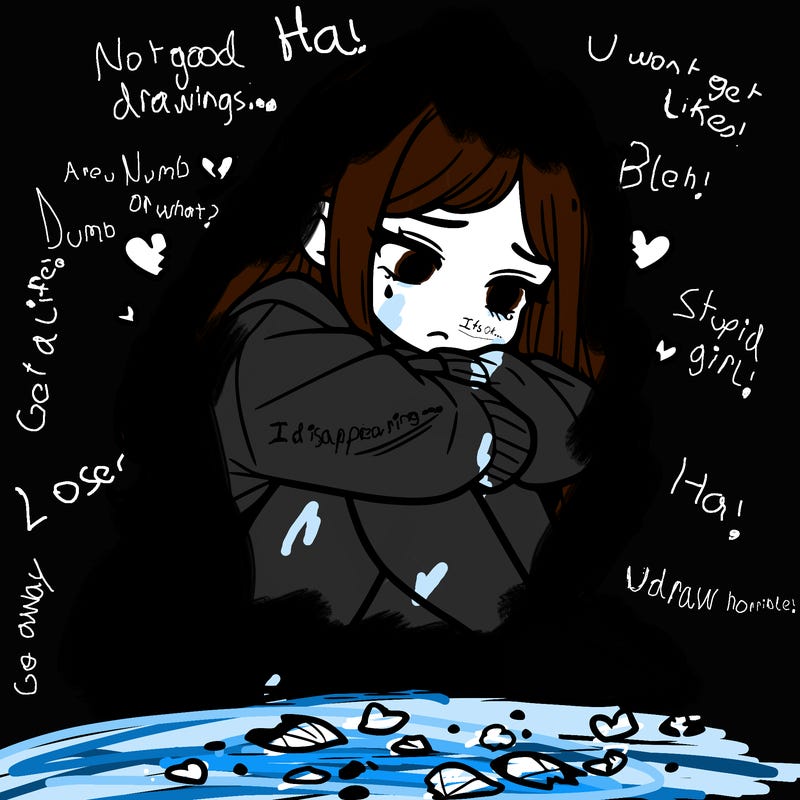 a girl after a breakup