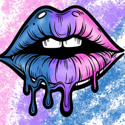 lips that look realistic and drip