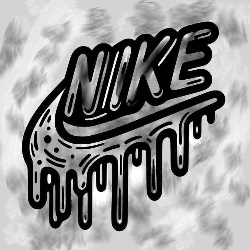 drippy nike logo