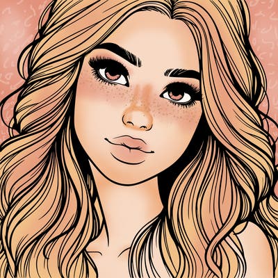 beautiful realistic girl