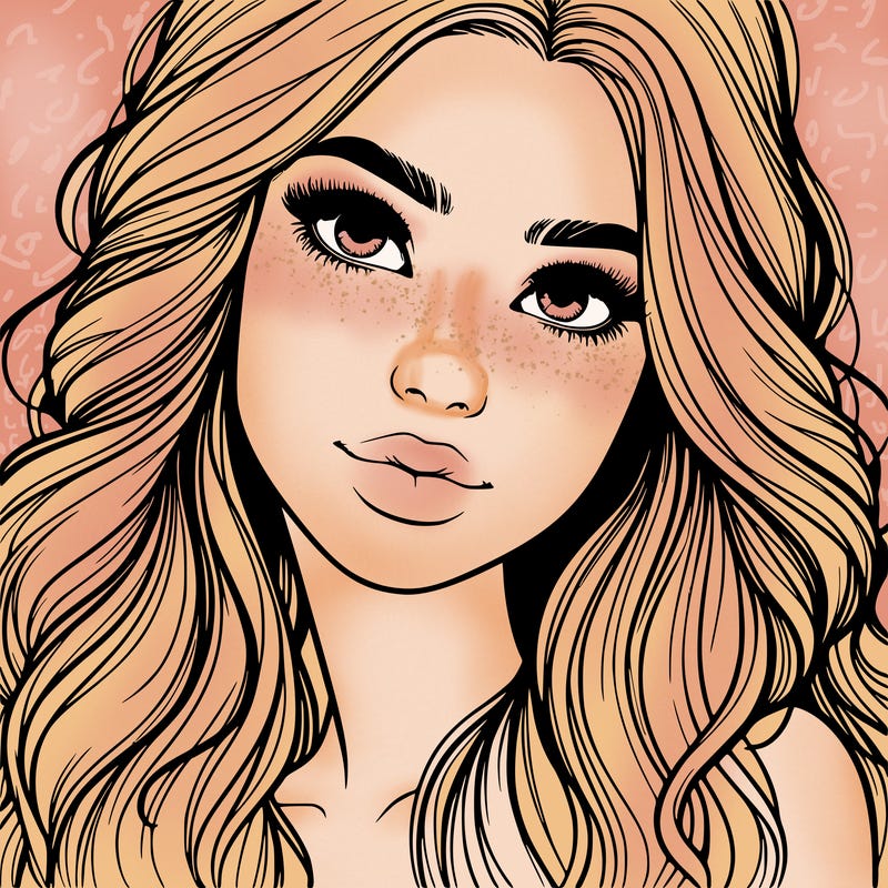 beautiful realistic girl